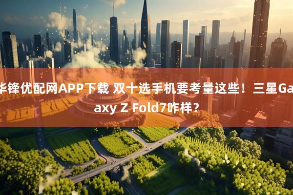 华锋优配网APP下载 双十选手机要考量这些！三星Galaxy Z Fold7咋样？