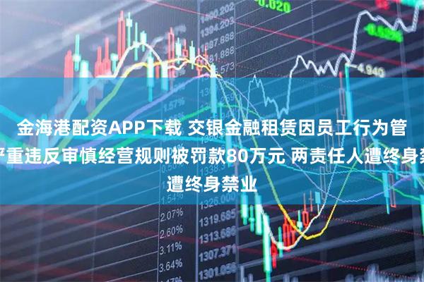 金海港配资APP下载 交银金融租赁因员工行为管理严重违反审慎经营规则被罚款80万元 两责任人遭终身禁业