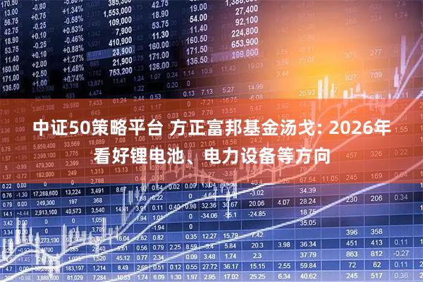 中证50策略平台 方正富邦基金汤戈: 2026年看好锂电池、电力设备等方向