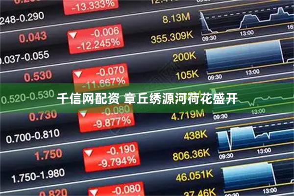 千信网配资 章丘绣源河荷花盛开